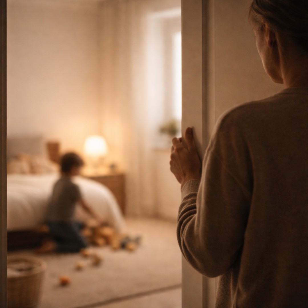 Warm, calm workspace with a notebook and soft light.